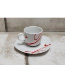 tazze caffè rosso