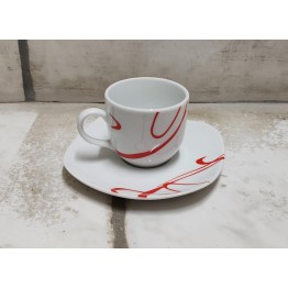 tazze caffè rosso