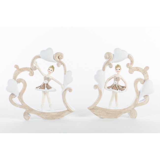 Bomboniera ballerina in cuore le stelle