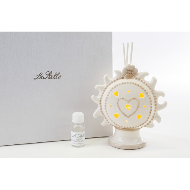 Bomboniera profumatore sole con led le stelle