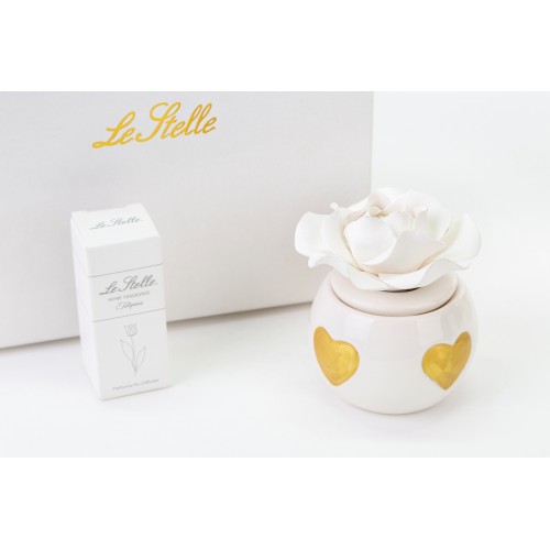 profumatore piccolo cuori oro le stelle