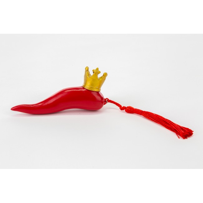 Bomboniera appendino cornetto rosso grande Bomboniera appendino cornetto rosso grande