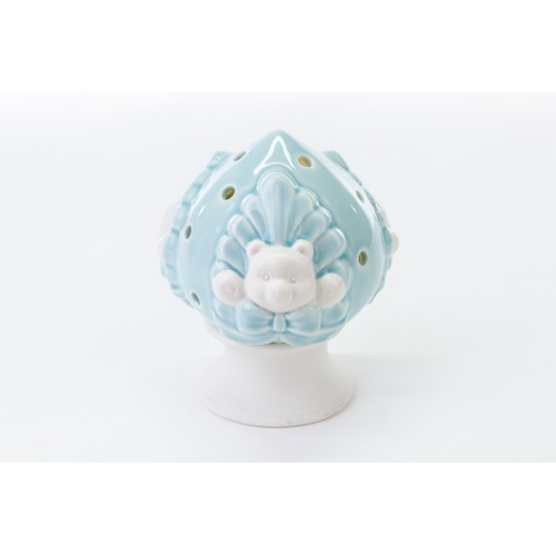 bomboniera pomo pumo rosa celeste con led  bomboniera pomo pumo rosa celeste con led