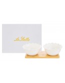 set due ciotole fiore porta antipasti  set due ciotole fiore porta antipasti