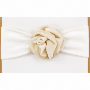 Fascetta con rosa beige