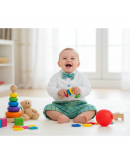 abito bimbo senza gilet con pantaloni corti