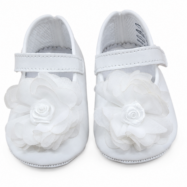 Scarpe bimba eleganti con rosa Scarpe bimba eleganti con rosa