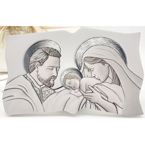 sacra famiglia argento oro