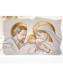 sacra famiglia argento oro