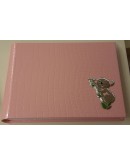 album in ecopelle e argento rosa