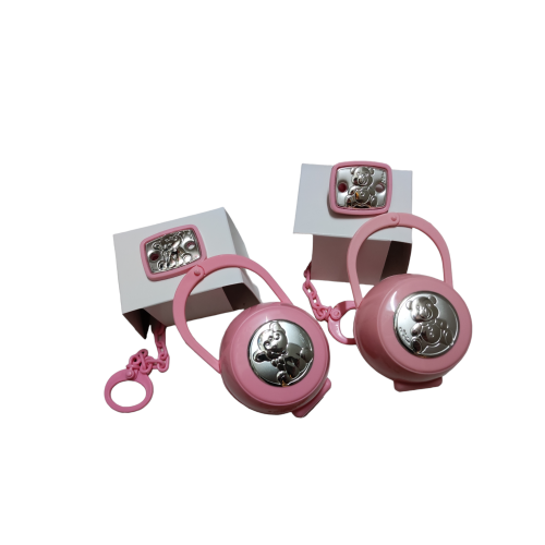 scatola porta ciuccio orsetto elefantino rosa scatola porta ciuccio orsetto elefantino rosa