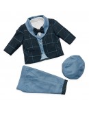 abito nazareno gabrielli blu e carta da zucchero abito nazareno gabrielli blu e carta da zucchero