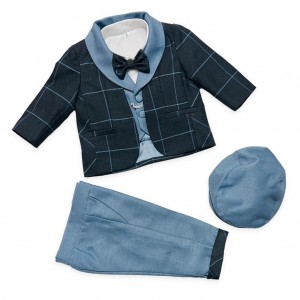 abito nazareno gabrielli blu e carta da zucchero