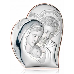 sacra famiglia in argento 