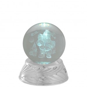 Bagutta globo lampada con Babbo Natale e led