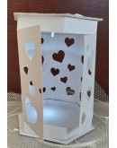 lanterna cuori con led