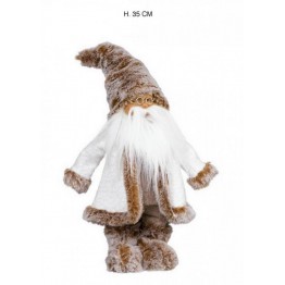 Elfo medio con abiti in tessuto peluche
