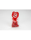 borsetta pvc con manico cuore
