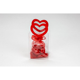 borsetta pvc con manico cuore