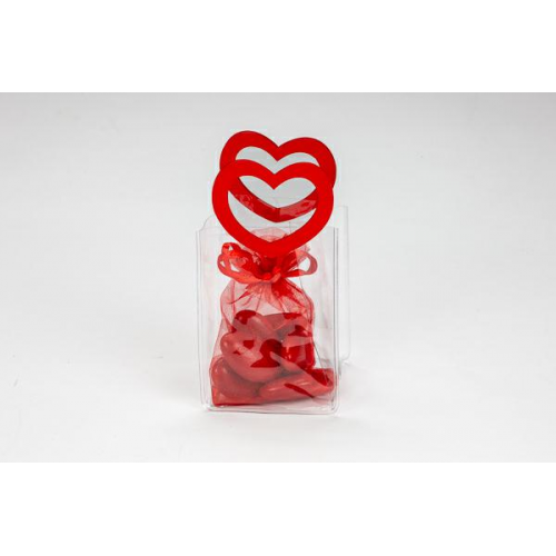 borsetta pvc con manico cuore