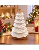 Lampada albero di natale in legno e carta Lampada albero di natale in legno e carta
