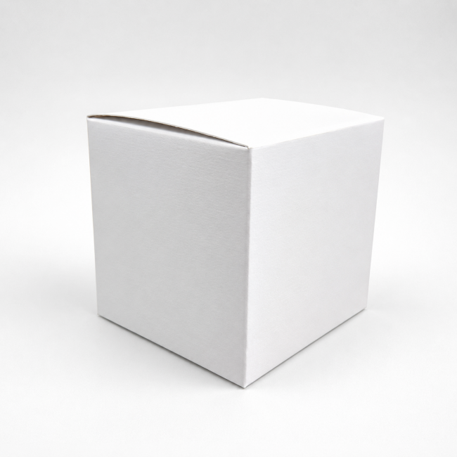 Astuccio scatola bianco 7x7x7