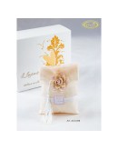 bomboniera sacchetto con fiore dalia bomboniera sacchetto con fiore dalia