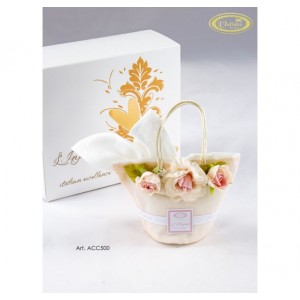 portaconfetti borsetta con tulle  portaconfetti borsetta con tulle
