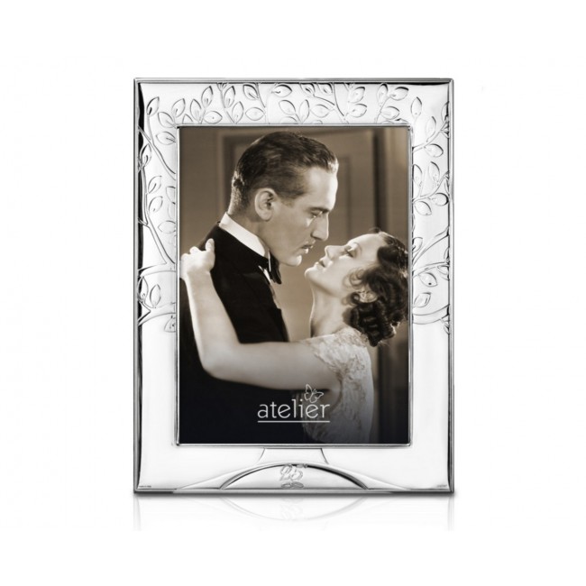 Portafoto argento 25 anniversario albero 10x15