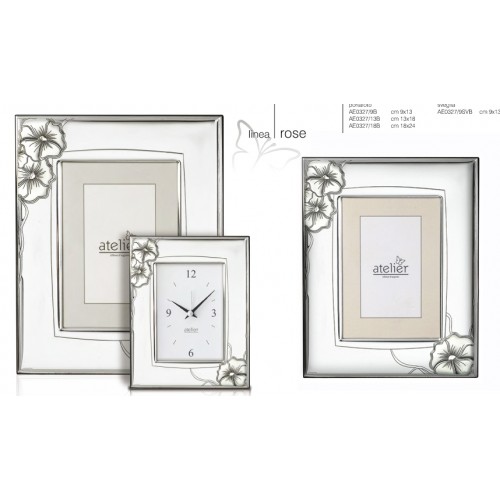 portafoto in argento fiore bianco portafoto in argento fiore bianco