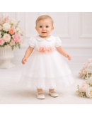 Alessia Abito per bimba con fiori rosa Alessia Abito per bimba con fiori rosa