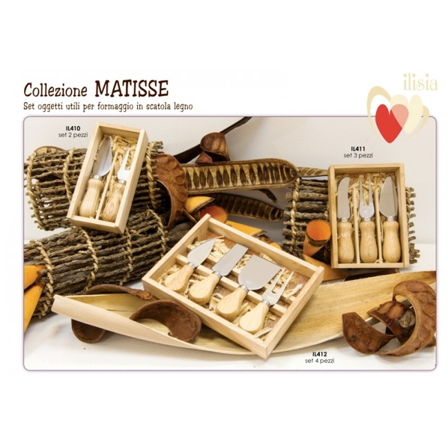 Bomboniera set coltelli formaggio Bomboniera set coltelli formaggio
