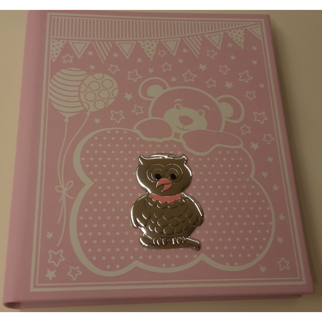 Album gufo rosa scarpette celeste argento Album gufo rosa scarpette celeste argento