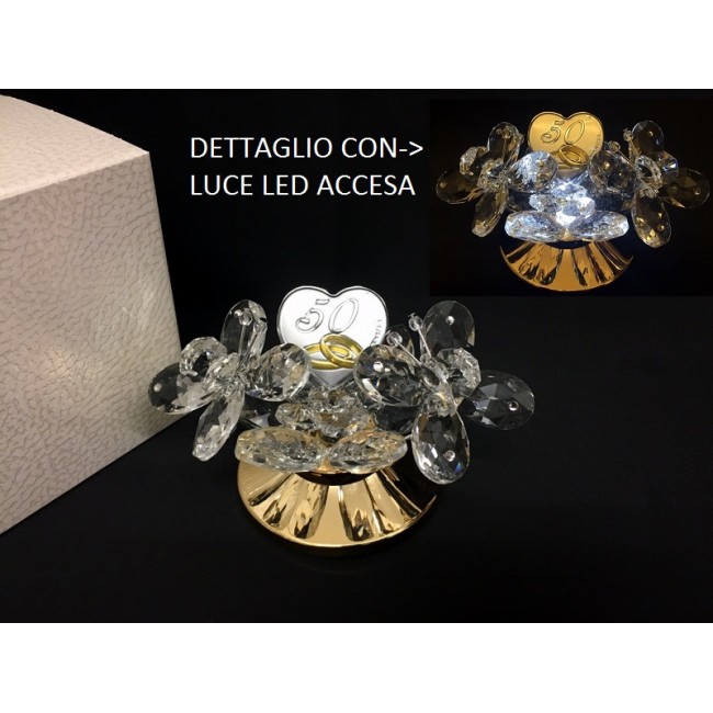 Bomboniera farfalle con led anniversario