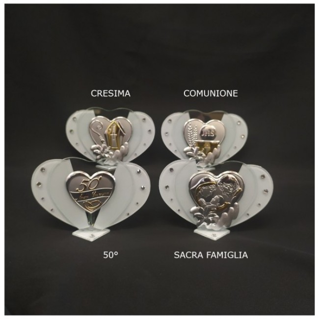 Bomboniera cuore grande anniversario cresima comunione 
