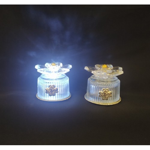 fiore cristallo su base led anniversario