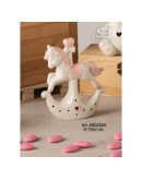 cavallo a dondolo rosa con led carillon