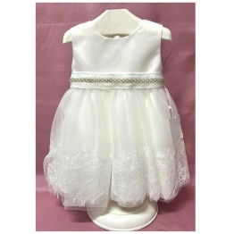 abito bimba con perle e ricami