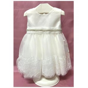 abito bimba con perle e ricami