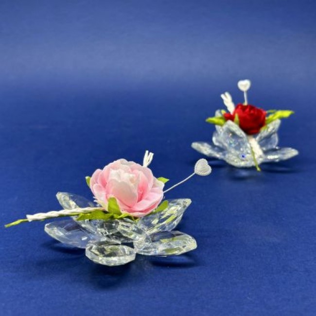 fiore ninfea in cristallo in offerta