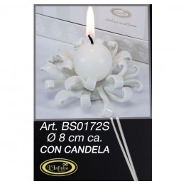 Bomboniera porta candela riccioli