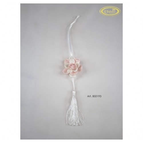 bomboniera fiore dalia con nappina bomboniera fiore dalia con nappina