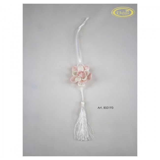 Bomboniera fiore dalia con nappina 