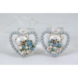 appendino cuore con orsetto baby