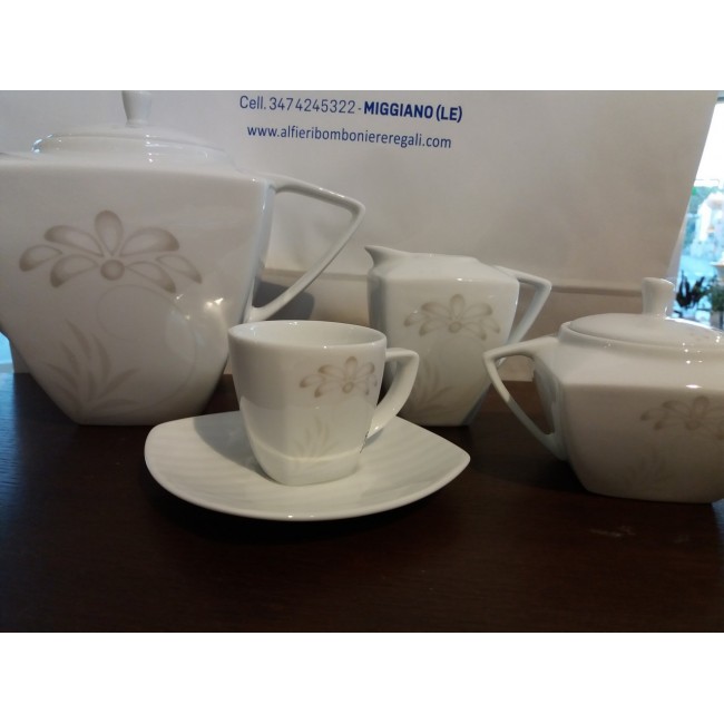 Servizio caffe vuela in porcellana x12