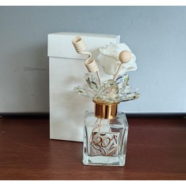 profumatore per anniversario con fiore in cristallo