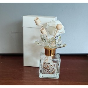 profumatore per anniversario con fiore in cristallo