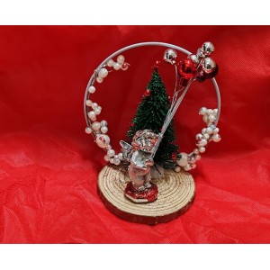 centrotavola con angelo e palloncini