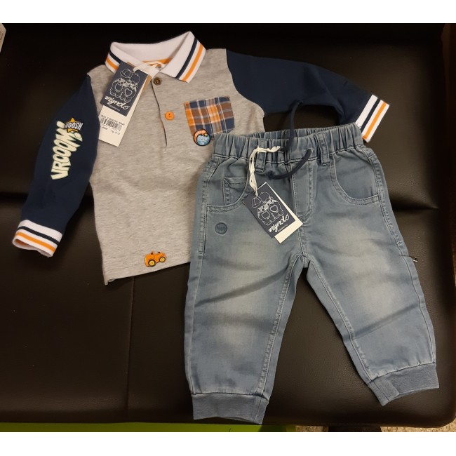 Completo bimbo casual 9-12 mesi Completo bimbo casual 9-12 mesi