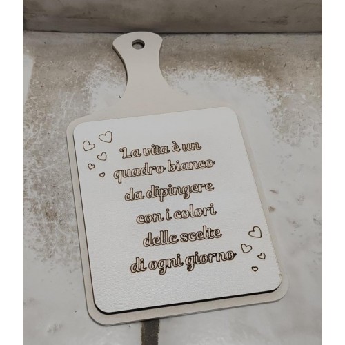 sottopentola con frase